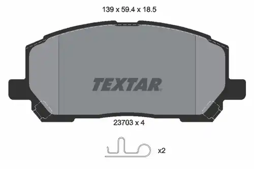 накладки TEXTAR 2370301