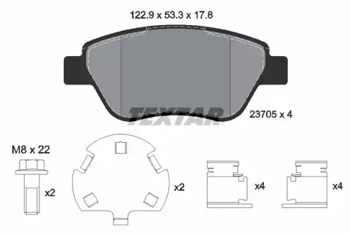 накладки TEXTAR 2370507