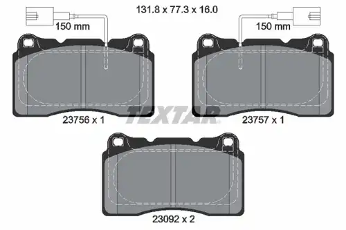 накладки TEXTAR 2375603