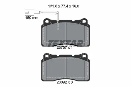 накладки TEXTAR 2375701