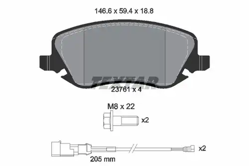 накладки TEXTAR 2376101
