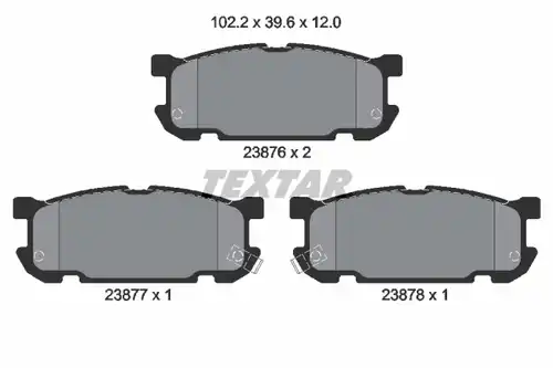 накладки TEXTAR 2387601