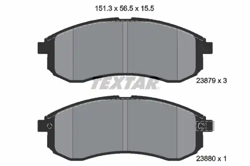 накладки TEXTAR 2387902