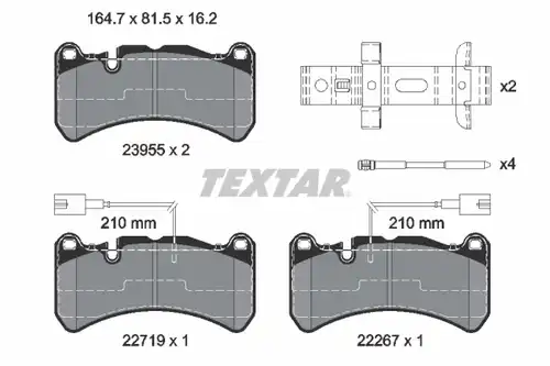 накладки TEXTAR 2395503