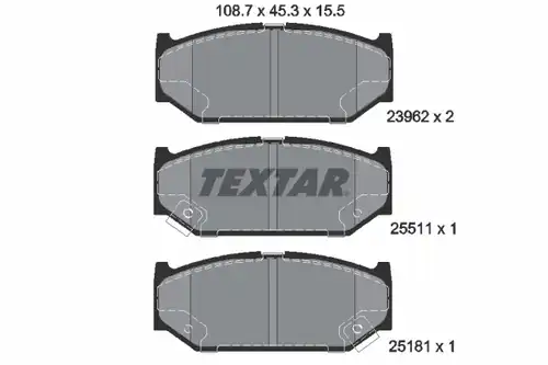 накладки TEXTAR 2396201