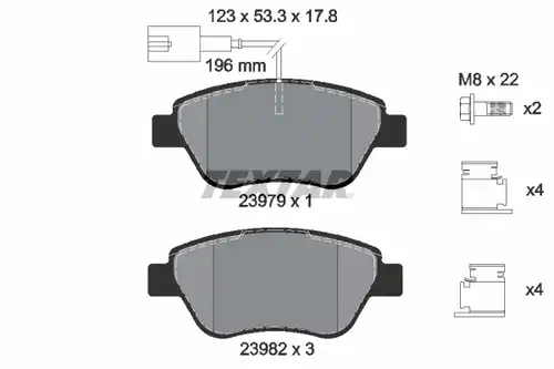 накладки TEXTAR 2397903
