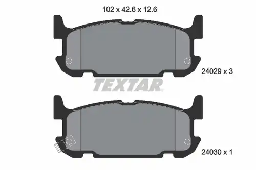 накладки TEXTAR 2402901