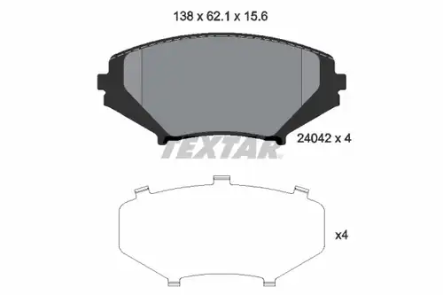 накладки TEXTAR 2404201