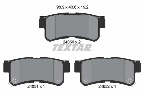 накладки TEXTAR 2405001