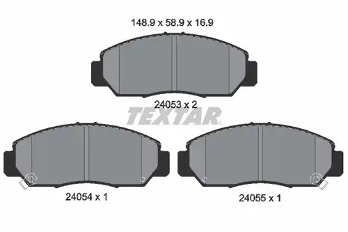 накладки TEXTAR 2405301