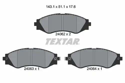 накладки TEXTAR 2406201