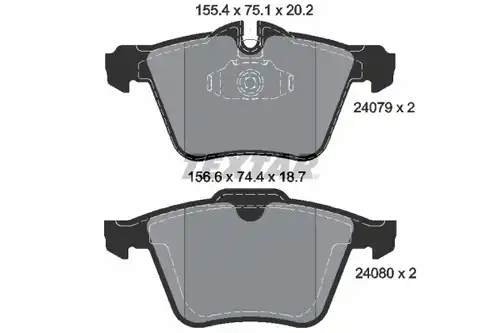 накладки TEXTAR 2407903