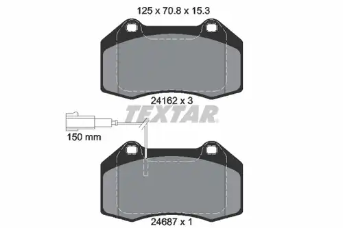 накладки TEXTAR 2416202