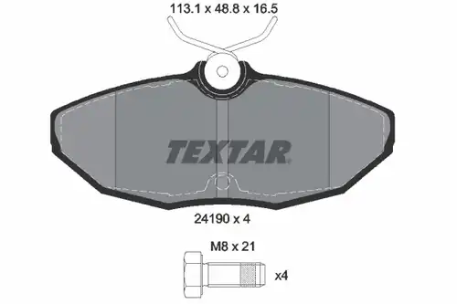 накладки TEXTAR 2419001