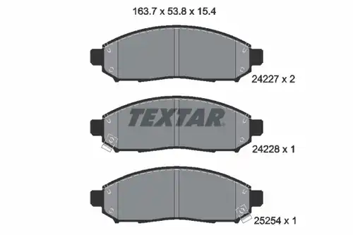 накладки TEXTAR 2422704