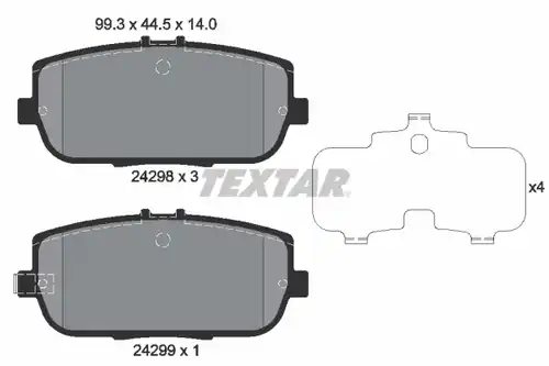 накладки TEXTAR 2429801