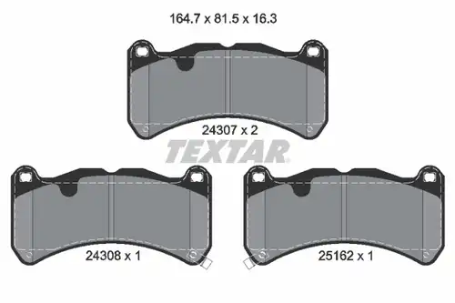 накладки TEXTAR 2430701