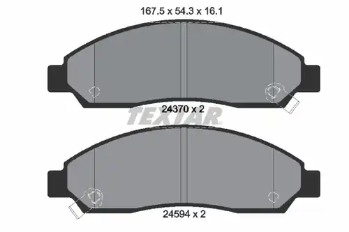 накладки TEXTAR 2437001