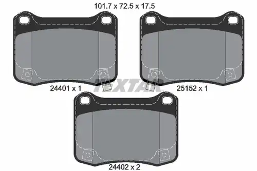 накладки TEXTAR 2440101
