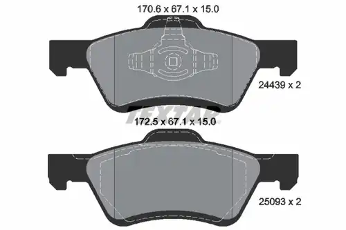 накладки TEXTAR 2443901