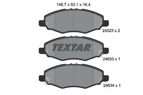 накладки TEXTAR 2452301