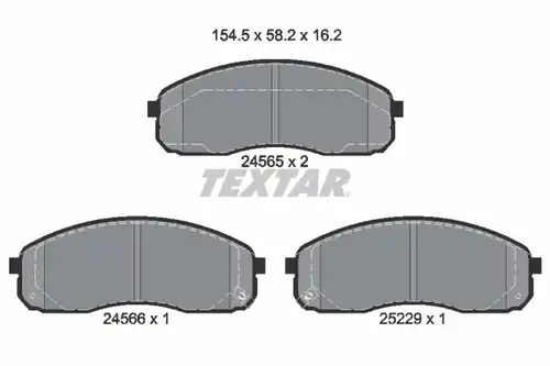 накладки TEXTAR 2456501