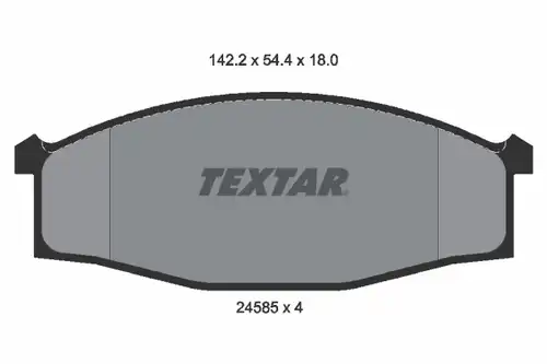 накладки TEXTAR 2458501
