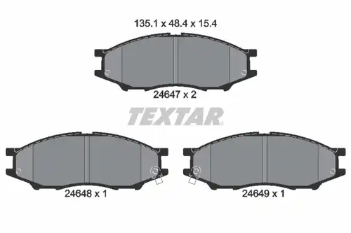 накладки TEXTAR 2464701