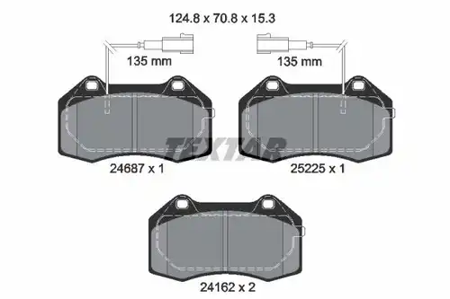 накладки TEXTAR 2468703