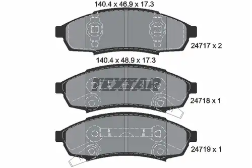 накладки TEXTAR 2471701