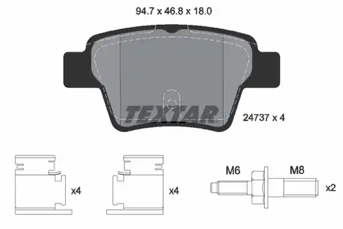 накладки TEXTAR 2473701