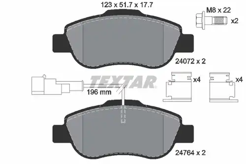 накладки TEXTAR 2476401