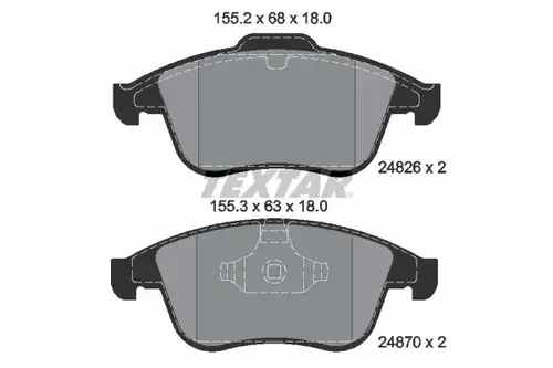 накладки TEXTAR 2482601