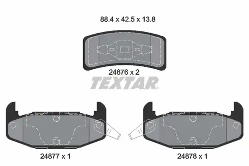 накладки TEXTAR 2487601