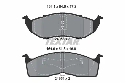 накладки TEXTAR 2495301