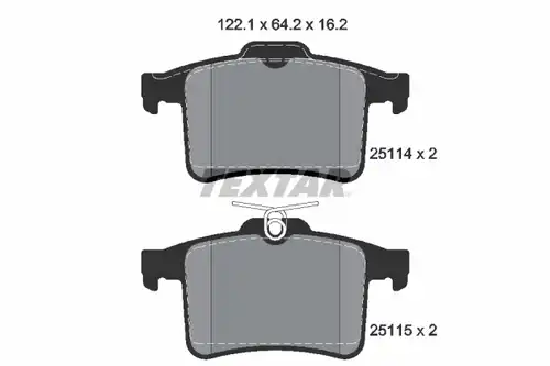 накладки TEXTAR 2511401