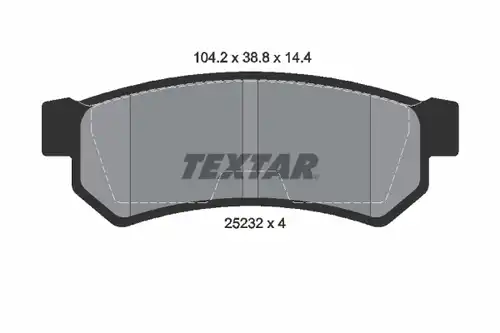 накладки TEXTAR 2523201