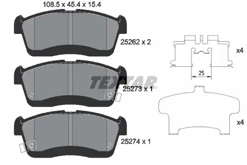 накладки TEXTAR 2526201