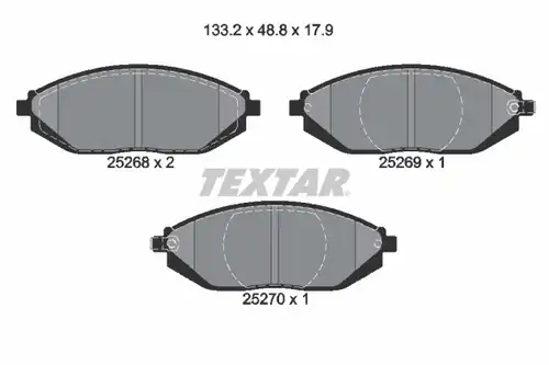 накладки TEXTAR 2526801