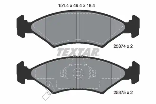 накладки TEXTAR 2537401
