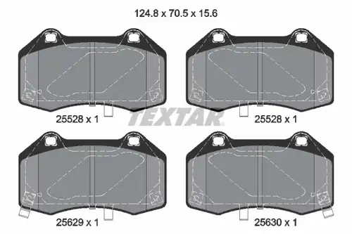 накладки TEXTAR 2552801