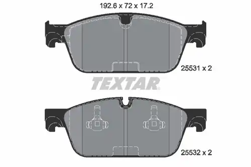 накладки TEXTAR 2553103