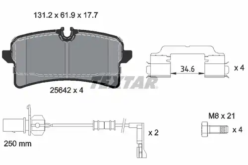 накладки TEXTAR 2564201