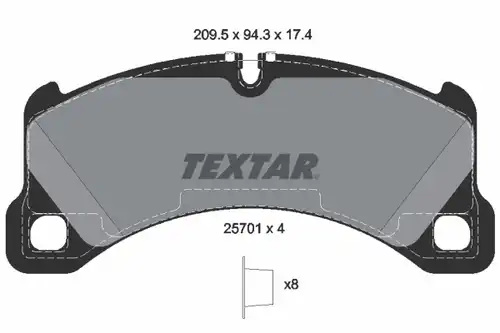 накладки TEXTAR 2570101