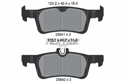 накладки TEXTAR 2584101