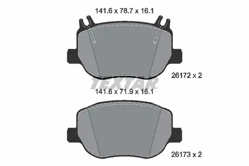 накладки TEXTAR 2617201