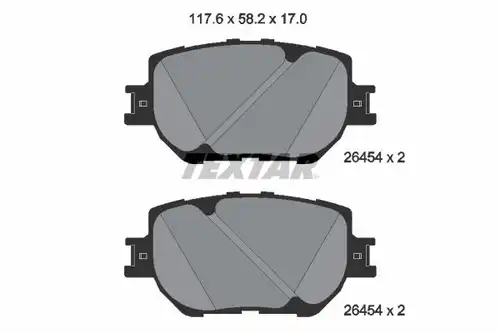 накладки TEXTAR 2645401