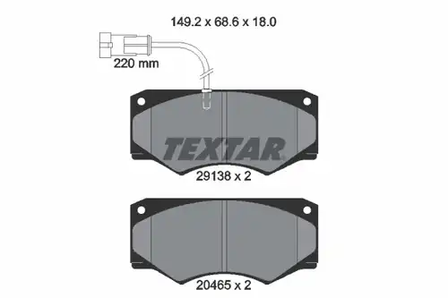 накладки TEXTAR 2913801