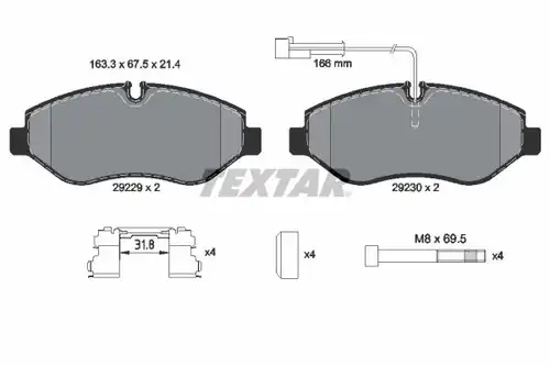 накладки TEXTAR 2922902