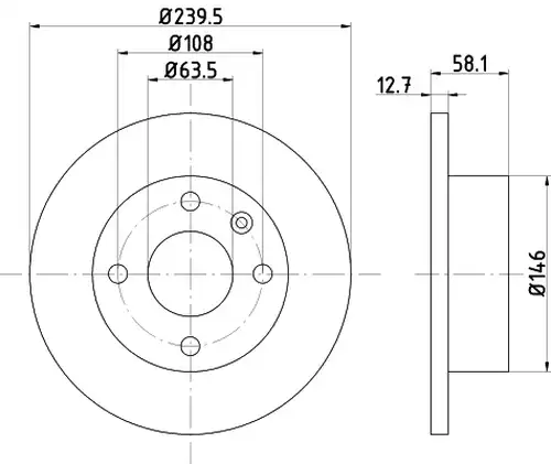 спирачен диск TEXTAR 92025700